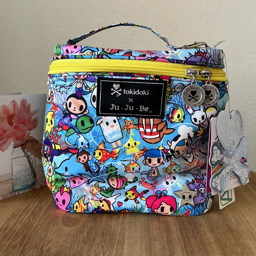 JuJuBe  Sea Amo Fuel Cell with Yellow Lining - Insulated Lunch / Bottle Bag